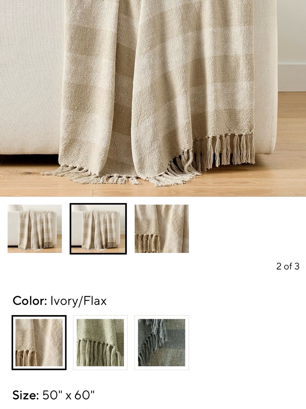Pottery Barn KingmanThrow Blanket